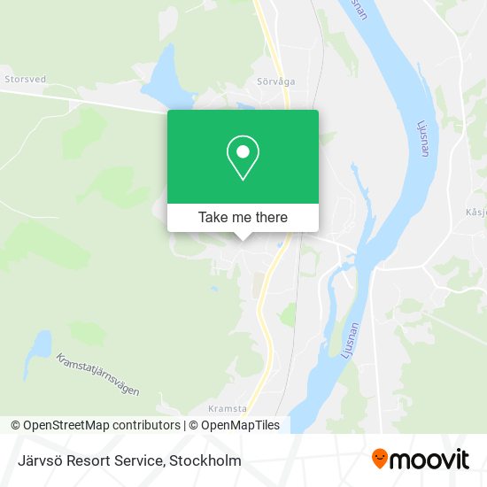 Järvsö Resort Service map