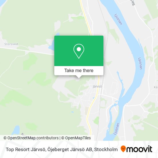 Top Resort Järvsö, Öjeberget Järvsö AB map