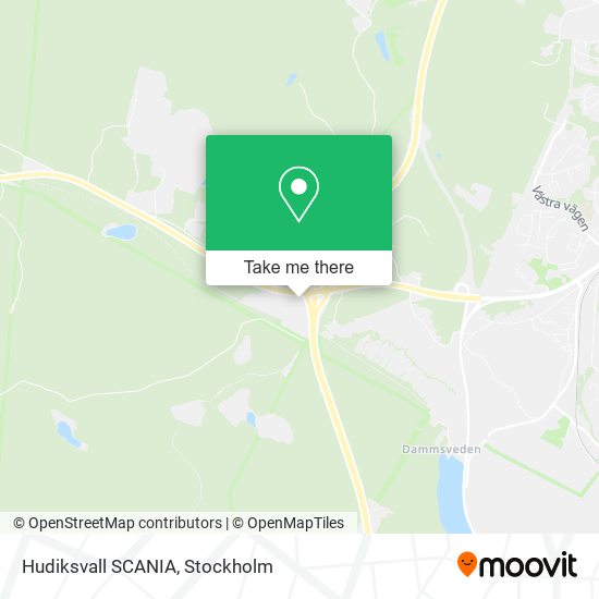 Hudiksvall SCANIA map