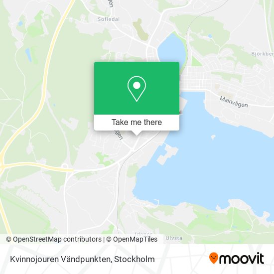 Kvinnojouren Vändpunkten map