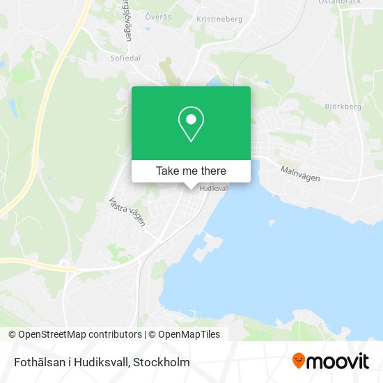 Fothãlsan i Hudiksvall map