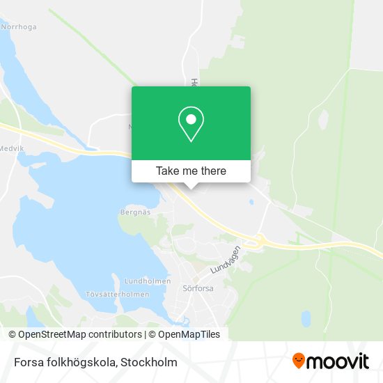 Forsa folkhögskola map