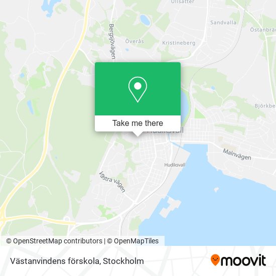 Västanvindens förskola map