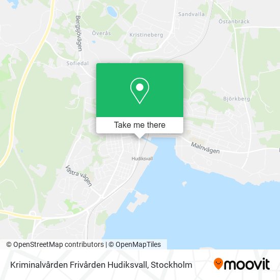 Kriminalvården Frivården Hudiksvall map