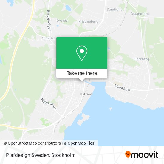 Piafdesign Sweden map