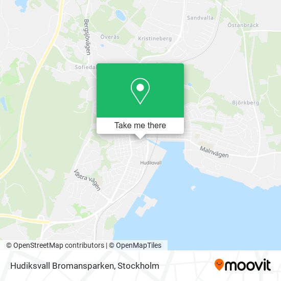 Hudiksvall Bromansparken map