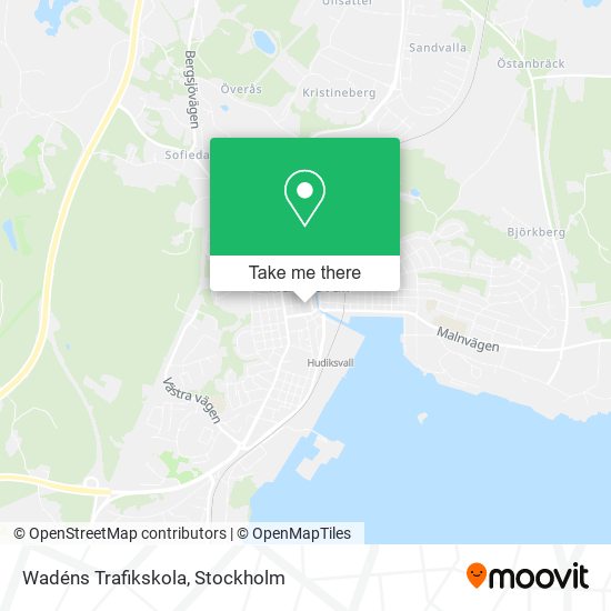 Wadéns Trafikskola map