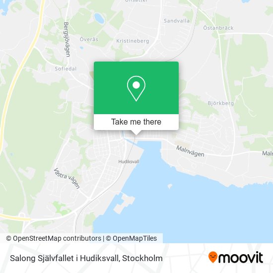Salong Självfallet i Hudiksvall map