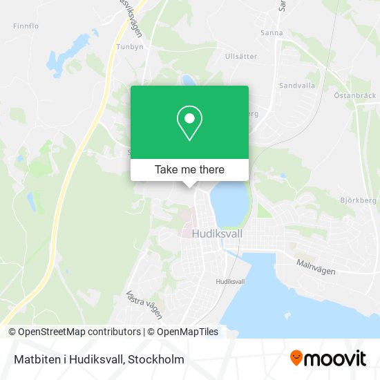 Matbiten i Hudiksvall map