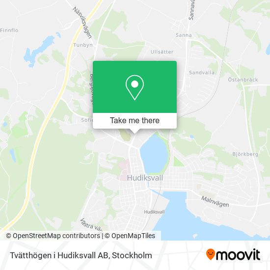 Tvätthögen i Hudiksvall AB map