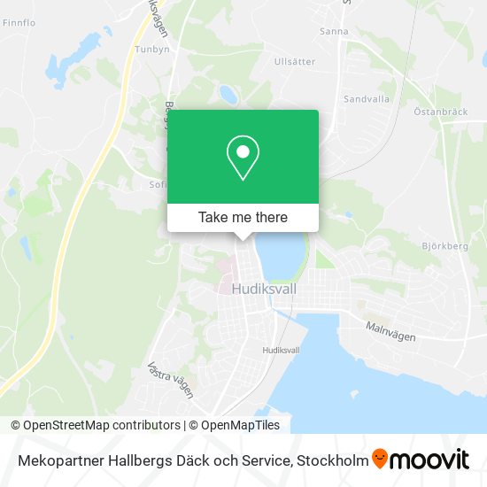 Mekopartner Hallbergs Däck och Service map