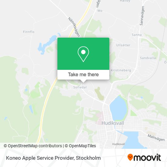 Koneo Apple Service Provider map