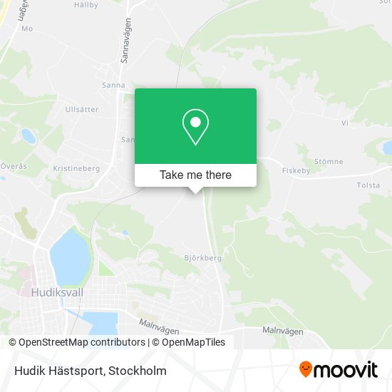 Hudik Hästsport map