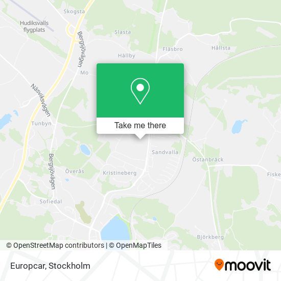 Europcar map