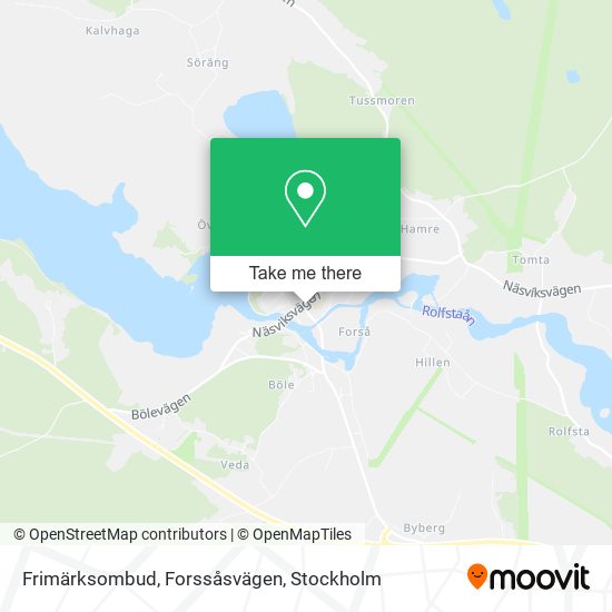 Frimärksombud, Forssåsvägen map