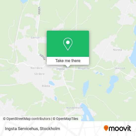 Ingsta Servicehus map