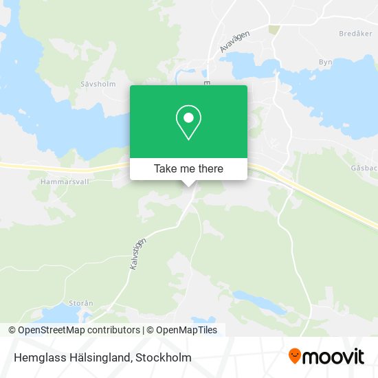 Hemglass Hälsingland map