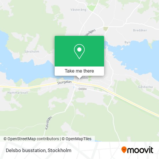 Delsbo busstation map