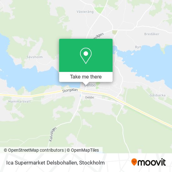 Ica Supermarket Delsbohallen map