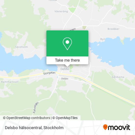 Delsbo hälsocentral map