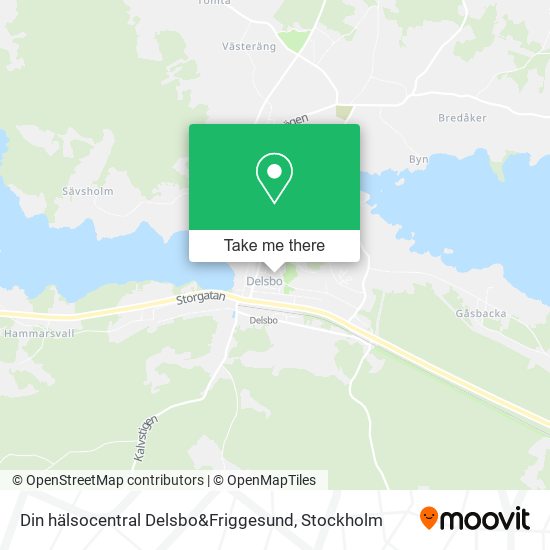 Din hälsocentral Delsbo&Friggesund map