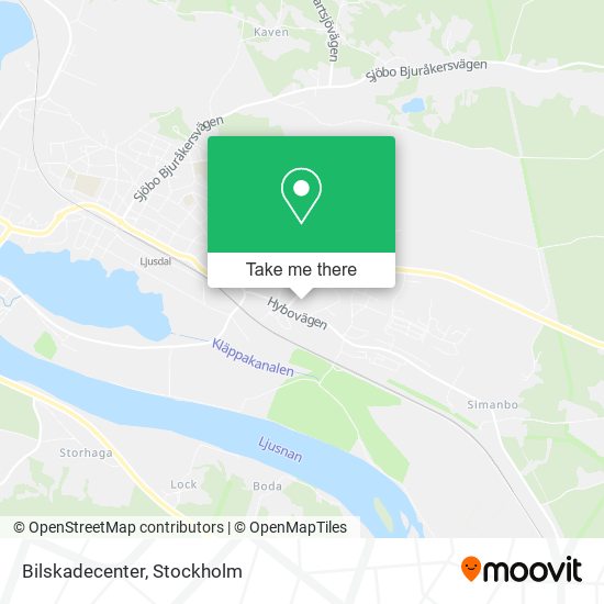 Bilskadecenter map