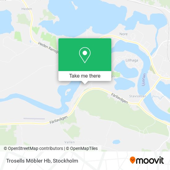 Trosells Möbler Hb map