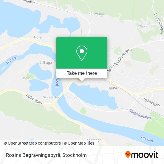 Rosins Begravningsbyrå map