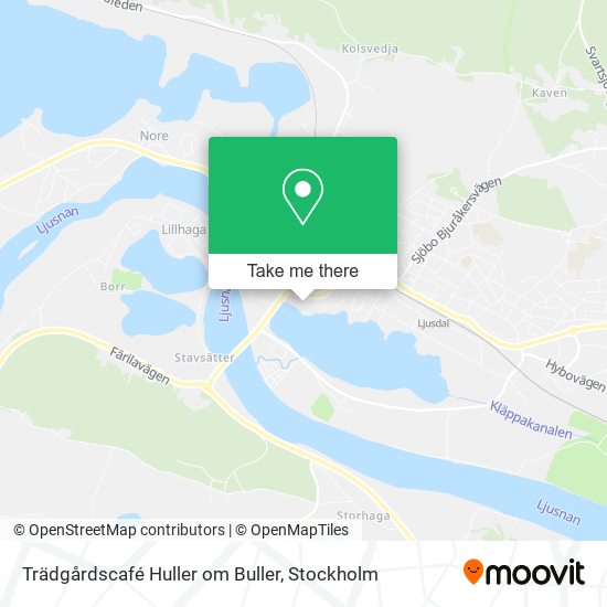 Trädgårdscafé Huller om Buller map