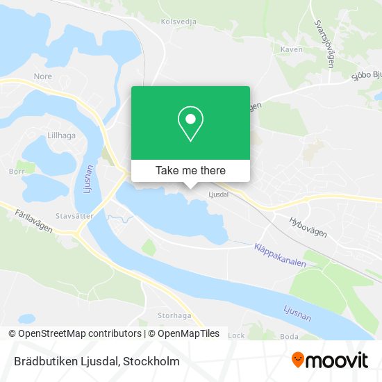 Brädbutiken Ljusdal map