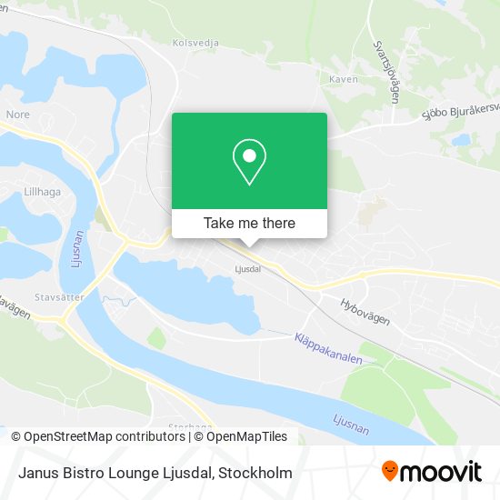 Janus Bistro Lounge Ljusdal map