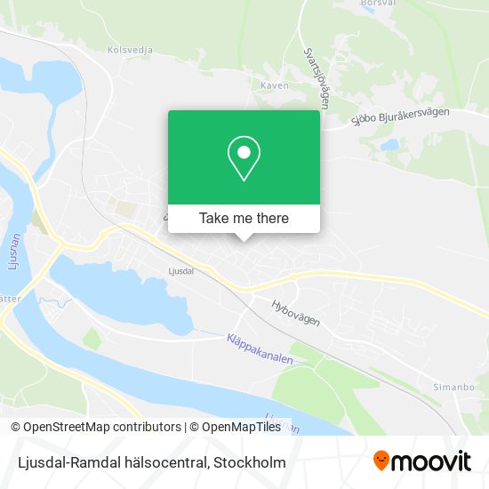 Ljusdal-Ramdal hälsocentral map