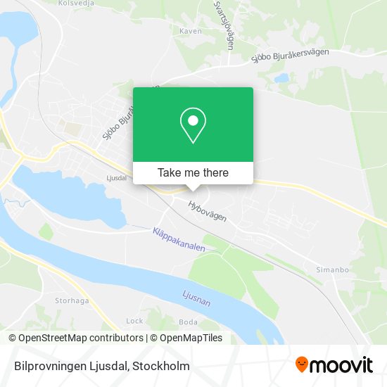 Bilprovningen Ljusdal map