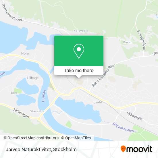 Järvsö Naturaktivitet map