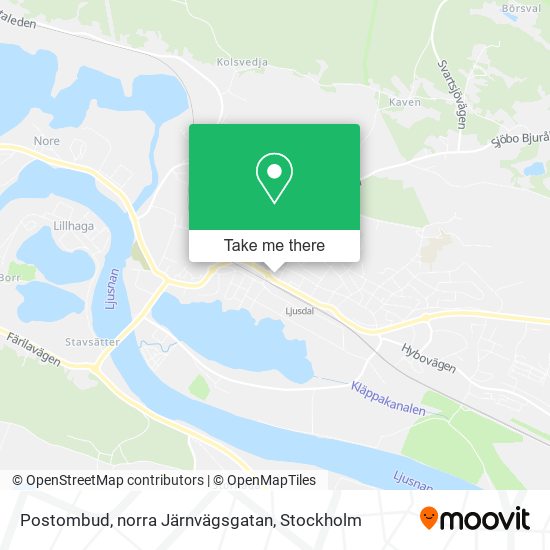 Postombud, norra Järnvägsgatan map