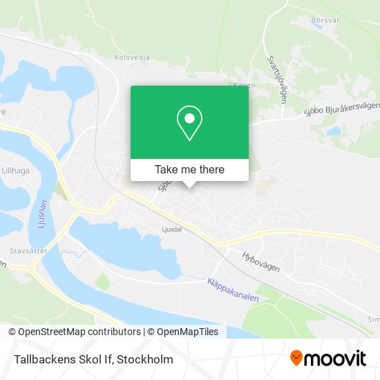 Tallbackens Skol If map