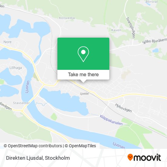 Direkten Ljusdal map