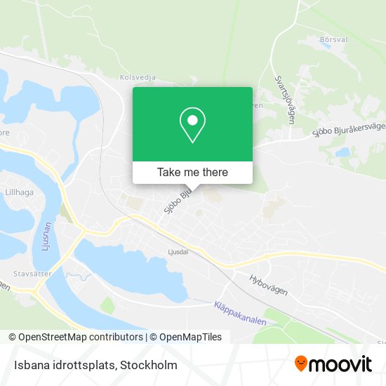 Isbana idrottsplats map
