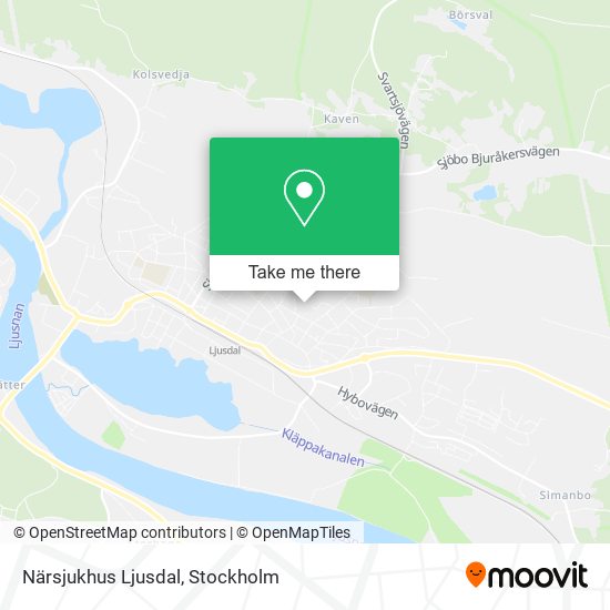 Närsjukhus Ljusdal map