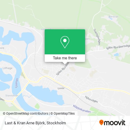 Last & Kran Arne Björk map