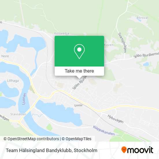 Team Hälsingland Bandyklubb map