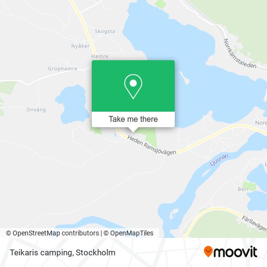 Teikaris camping map