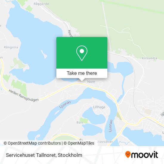 Servicehuset Tallnoret map