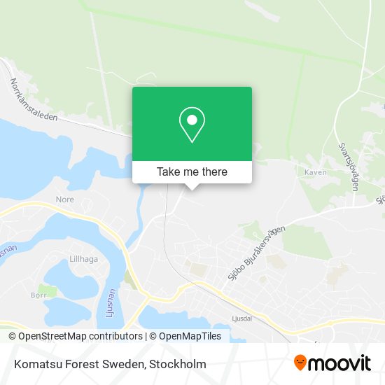 Komatsu Forest Sweden map