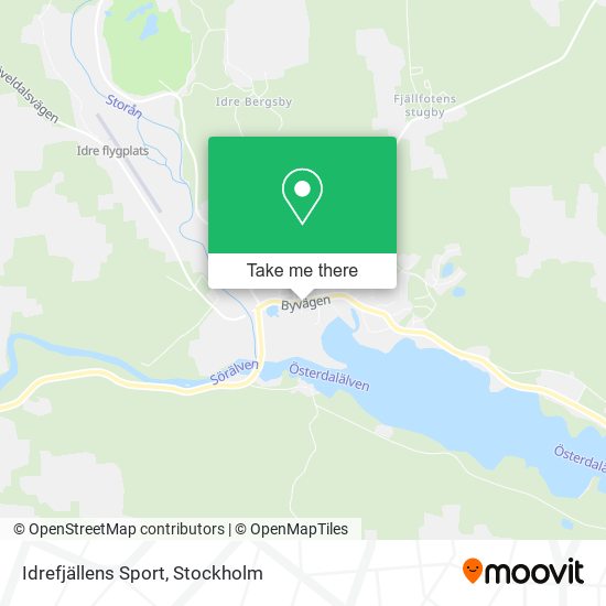Idrefjällens Sport map