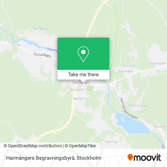 Harmångers Begravningsbyrå map