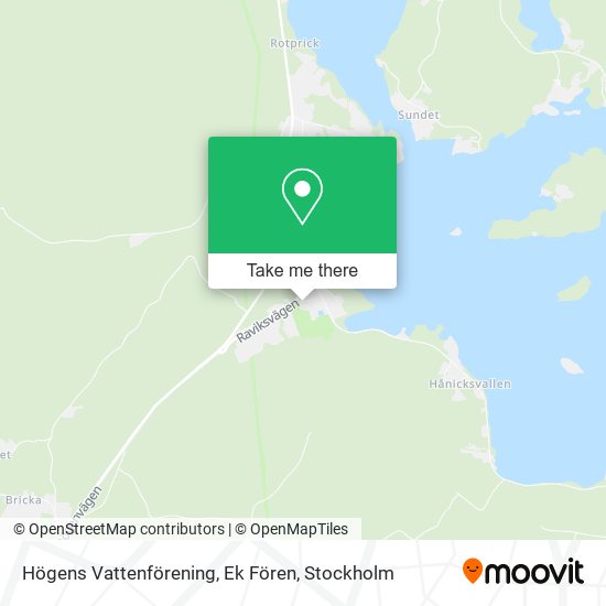 Högens Vattenförening, Ek Fören map