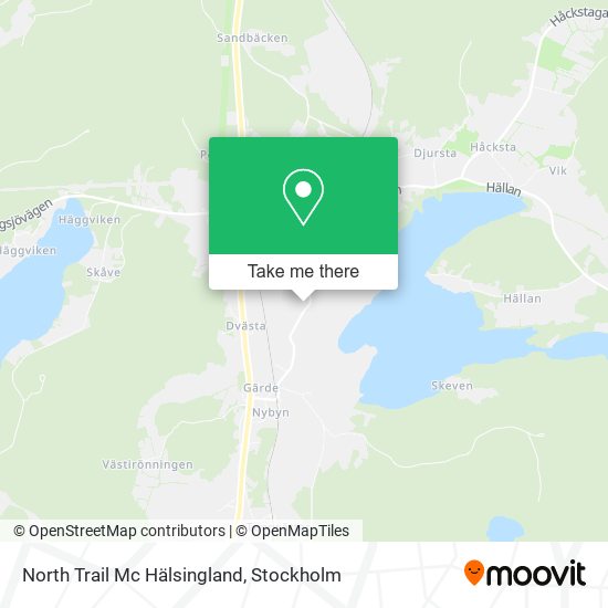 North Trail Mc Hälsingland map