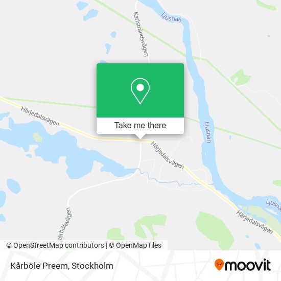 Kårböle Preem map
