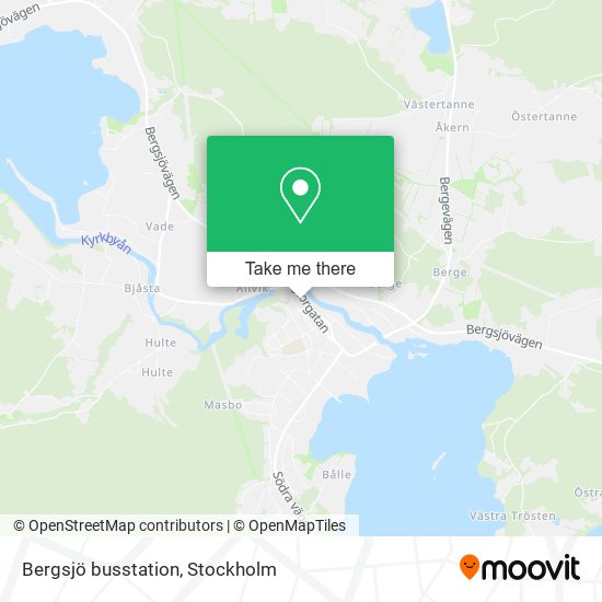 Bergsjö busstation map
